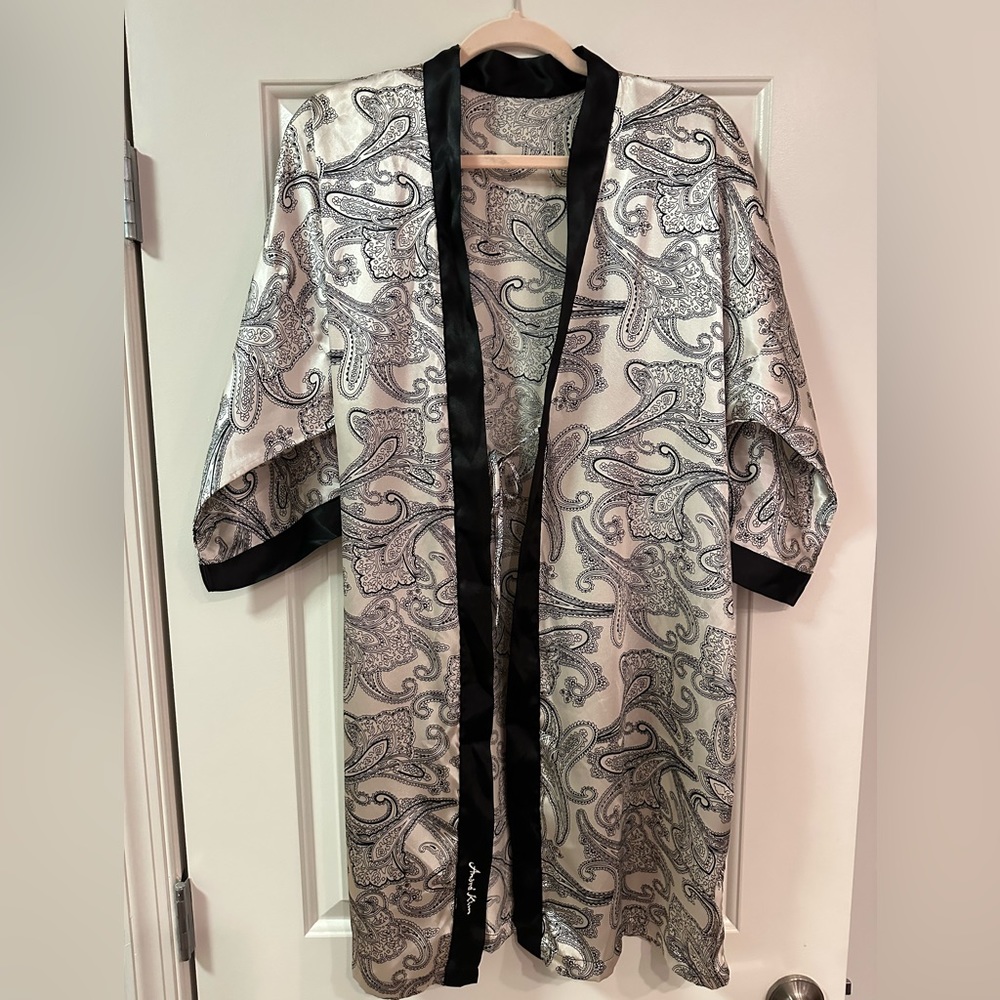 Satin Slip Dress & Robe Set - Picture 7 of 10